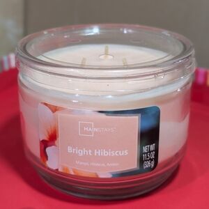 Mainstays Bright Hibiscus Candle - White